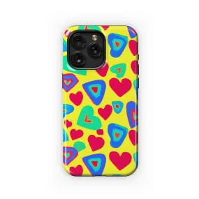 70s Style Hearts Phone Case iPhone Samsung Cover Pixel 3603
