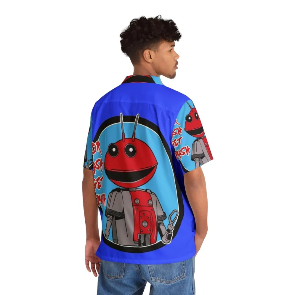 80s Retro For Mash Get Smash Robot Hawaiian Shirt | Vintage TV