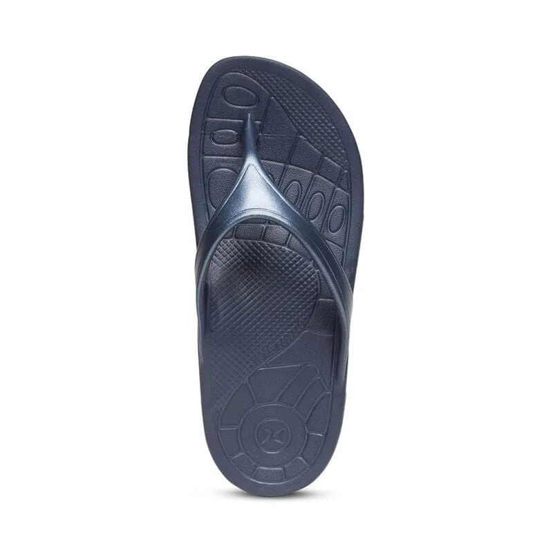 Aetrex Women's Fiji Flips- Navy