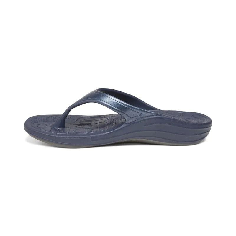 Aetrex Women's Fiji Flips- Navy