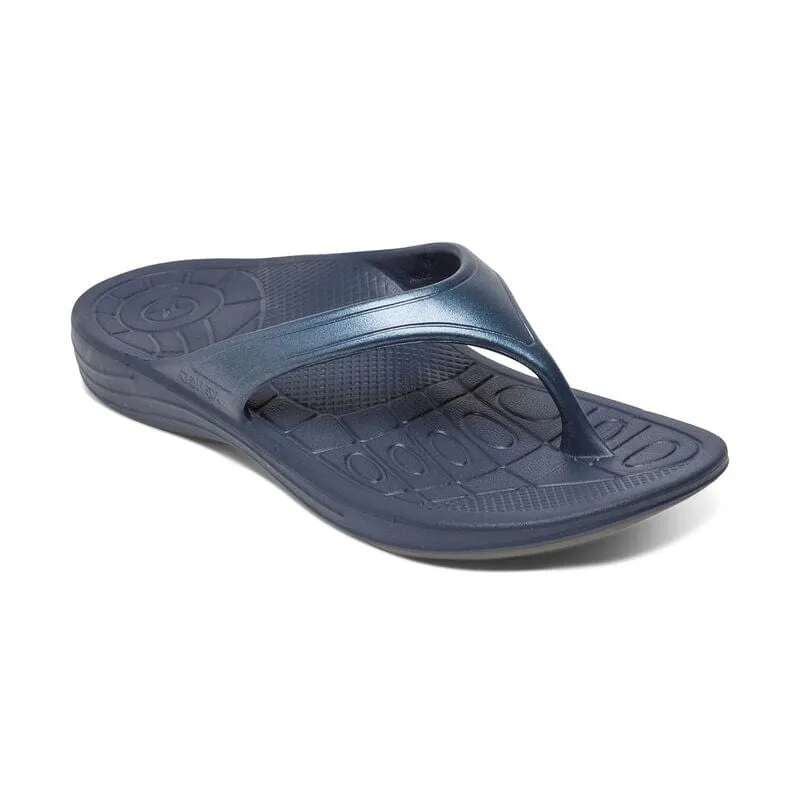 Aetrex Women's Fiji Flips- Navy