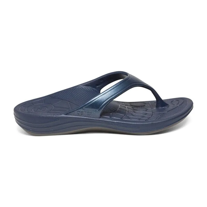 Aetrex Women's Fiji Flips- Navy