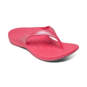 Aetrex Women's Fiji Flips- Watermelon