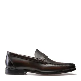 Bally Mens Moccasin Slip On in Brown