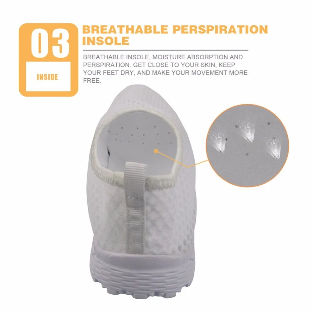 Cartoon Tooth Dentist Pattern Loafers Women Slip On Sneakers Mesh Ladies Casual Shoes Summer Sport Jogging Shoes Woman Flats