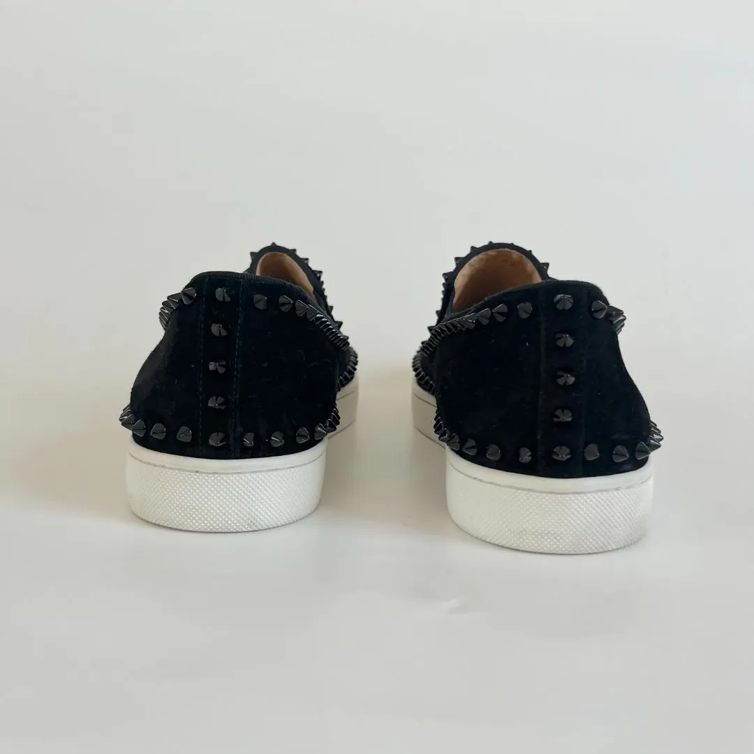 Christian Louboutin Stud Embellished Slip-On Loafers, 42