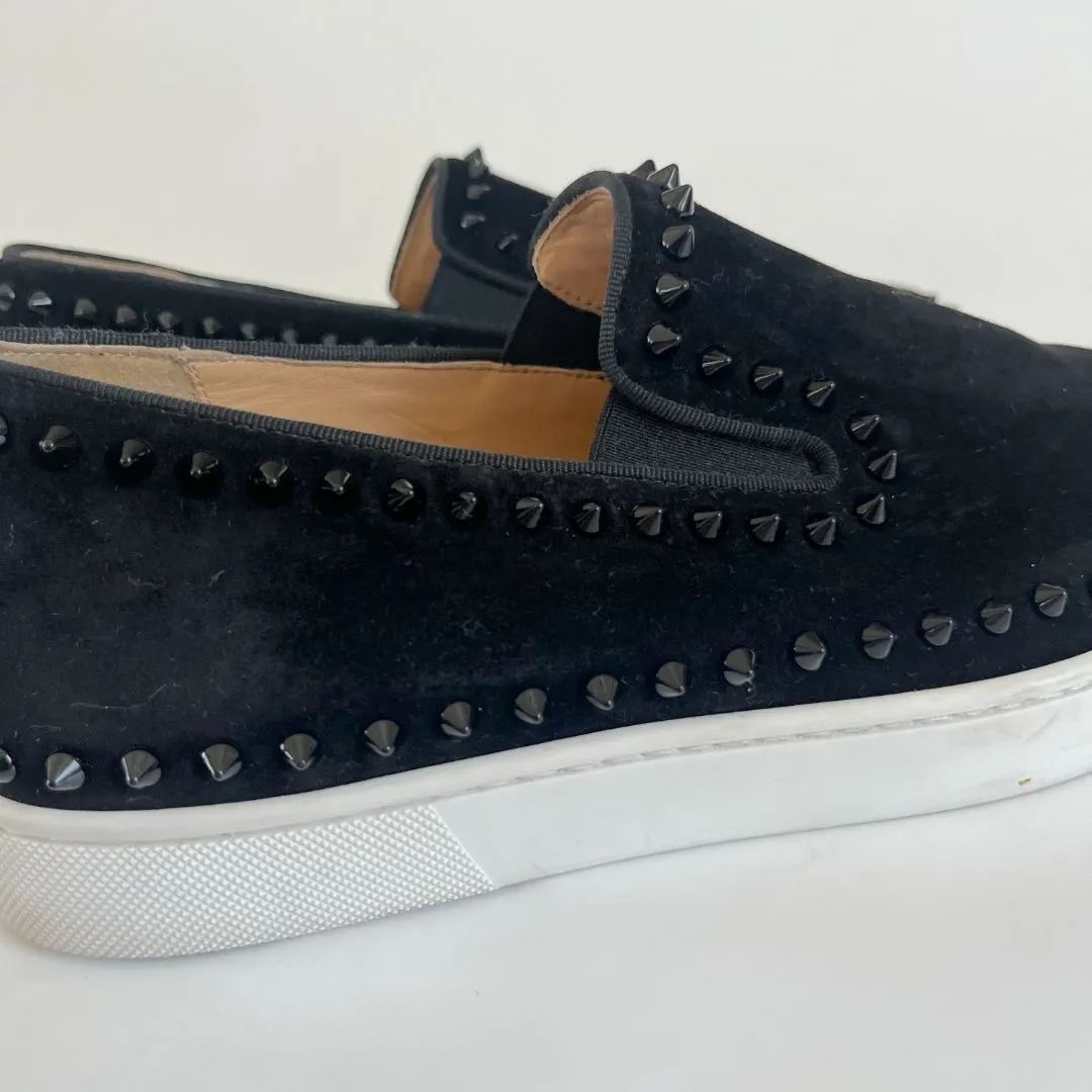 Christian Louboutin Stud Embellished Slip-On Loafers, 42