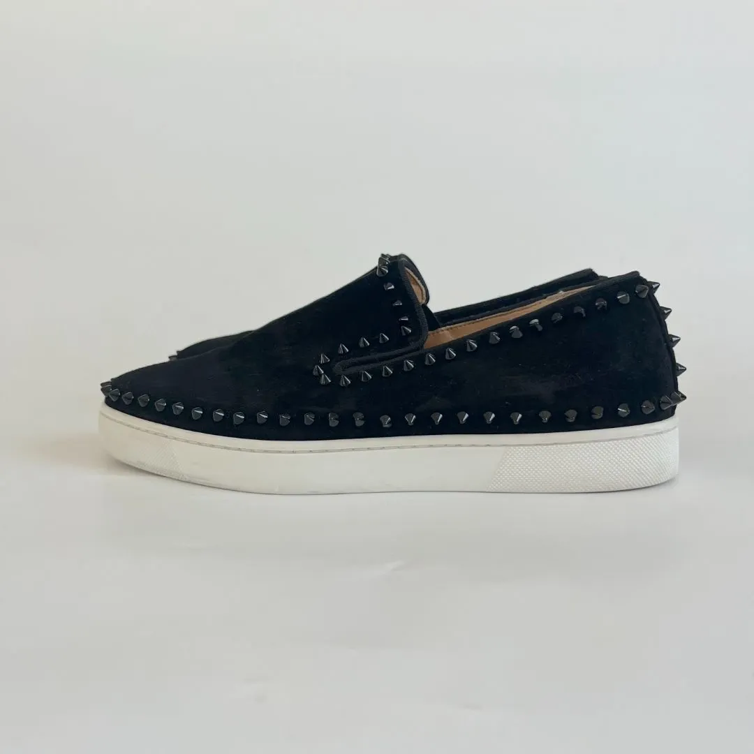 Christian Louboutin Stud Embellished Slip-On Loafers, 42
