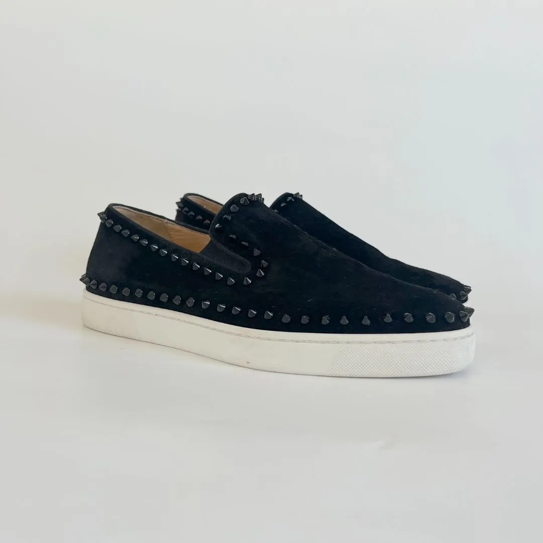 Christian Louboutin Stud Embellished Slip-On Loafers, 42