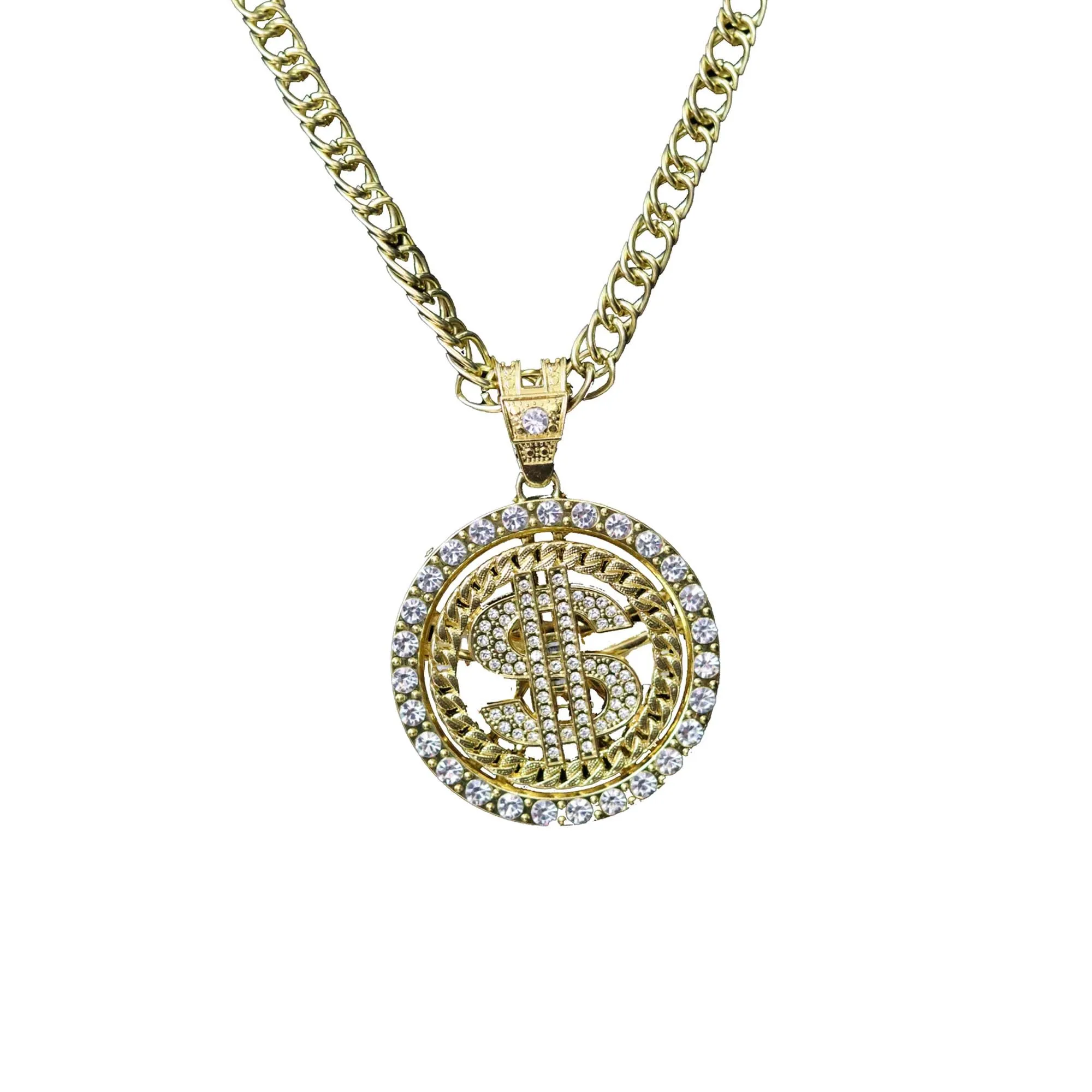 Chunky Dollar Sign Necklace, 24 Inches, 1 Count