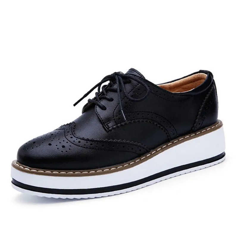 Cuzcare Walking Shoes For Women Comfy Interior Versatile Casual Oxford Shoes Modern