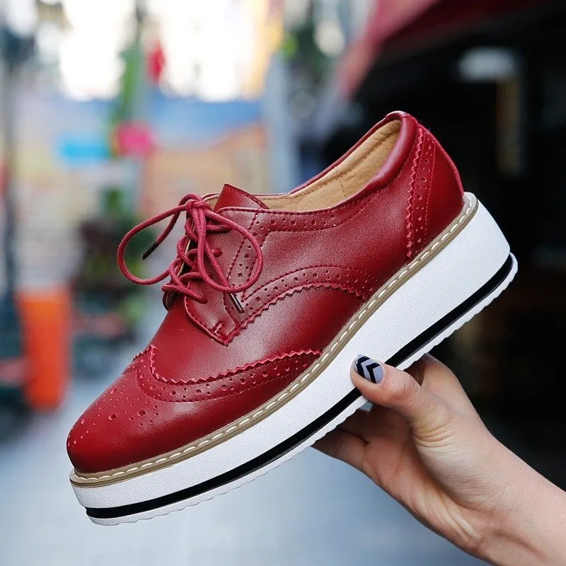 Cuzcare Walking Shoes For Women Comfy Interior Versatile Casual Oxford Shoes Modern