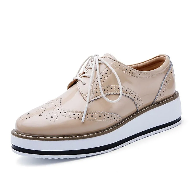 Cuzcare Walking Shoes For Women Comfy Interior Versatile Casual Oxford Shoes Modern