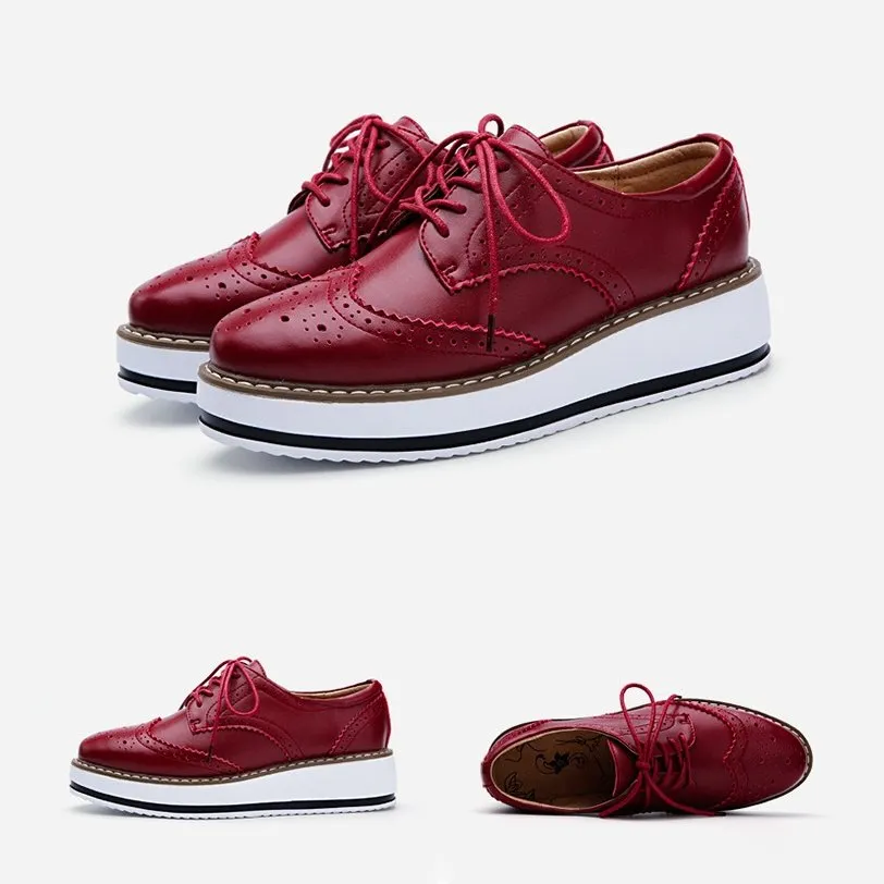 Cuzcare Walking Shoes For Women Comfy Interior Versatile Casual Oxford Shoes Modern