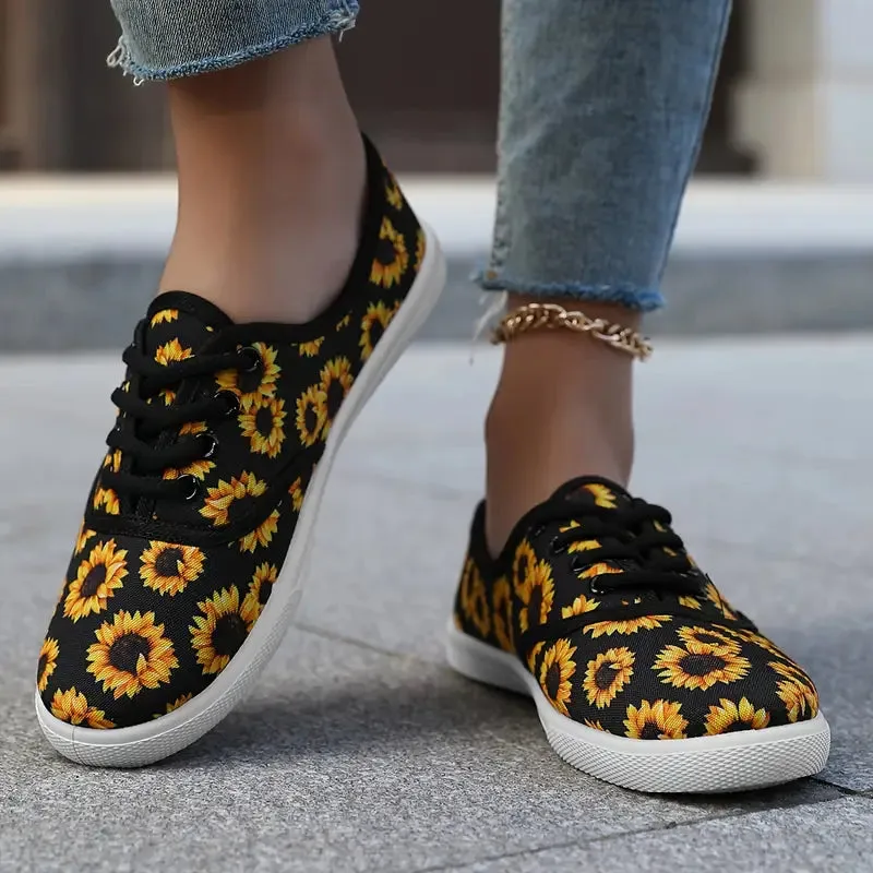Dames slip-on loafers-licht zomerschoenen met bloemenmotief