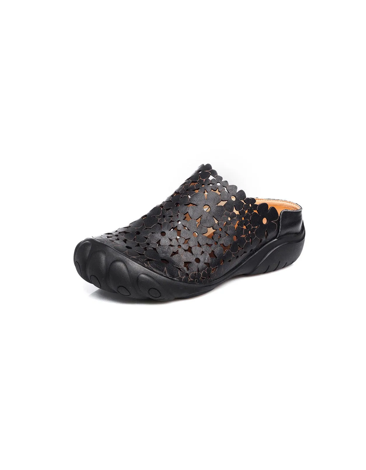 Duck Toe Comfortable Handmade Retro Leather Slippers