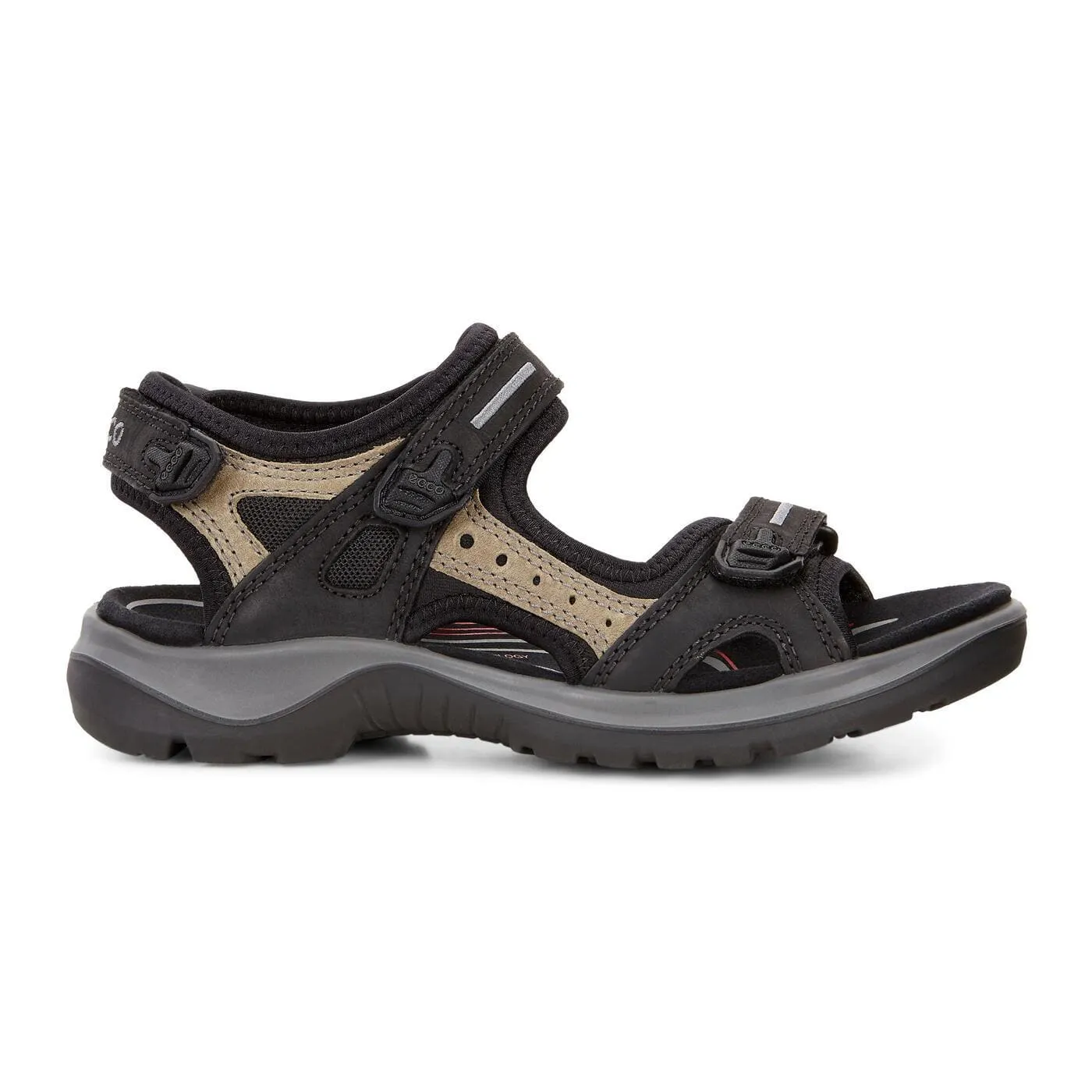 Ecco Women's Offroad Sandals- Black Mole/ Black