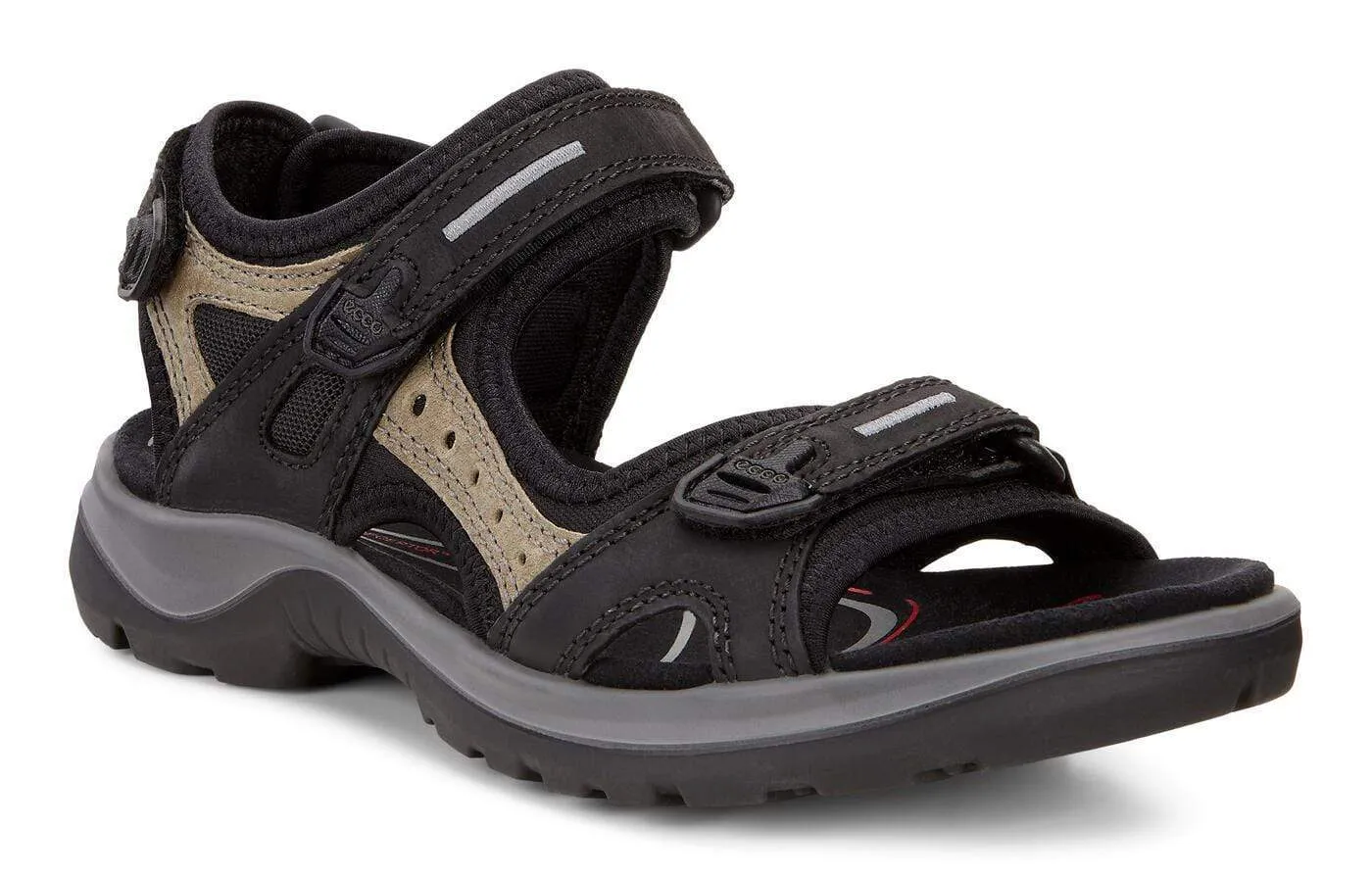 Ecco Women's Offroad Sandals- Black Mole/ Black