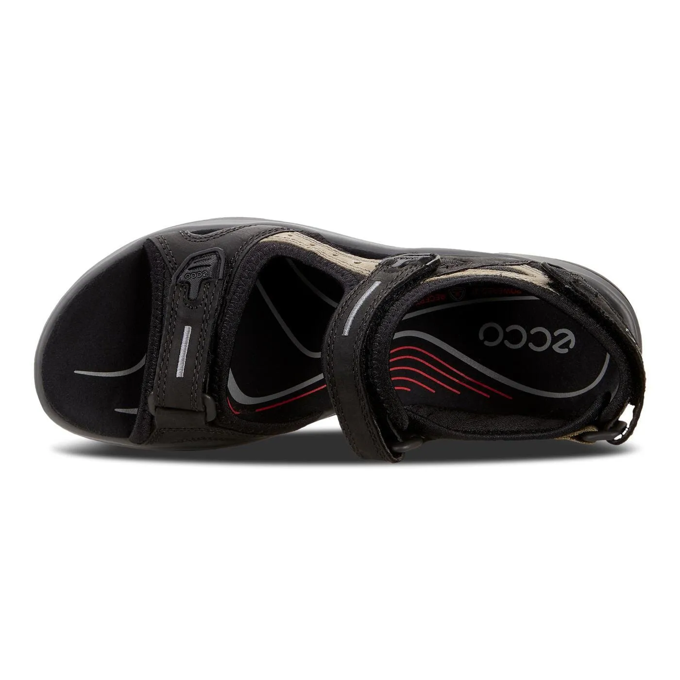 Ecco Women's Offroad Sandals- Black Mole/ Black