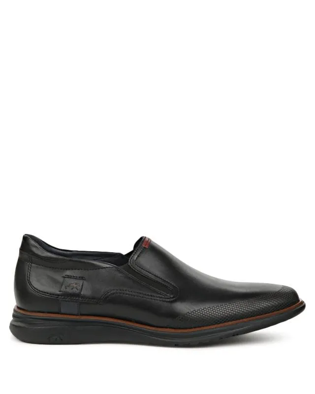 Fluchos Men's Fenix Slip On Loafers- Brezza Negro