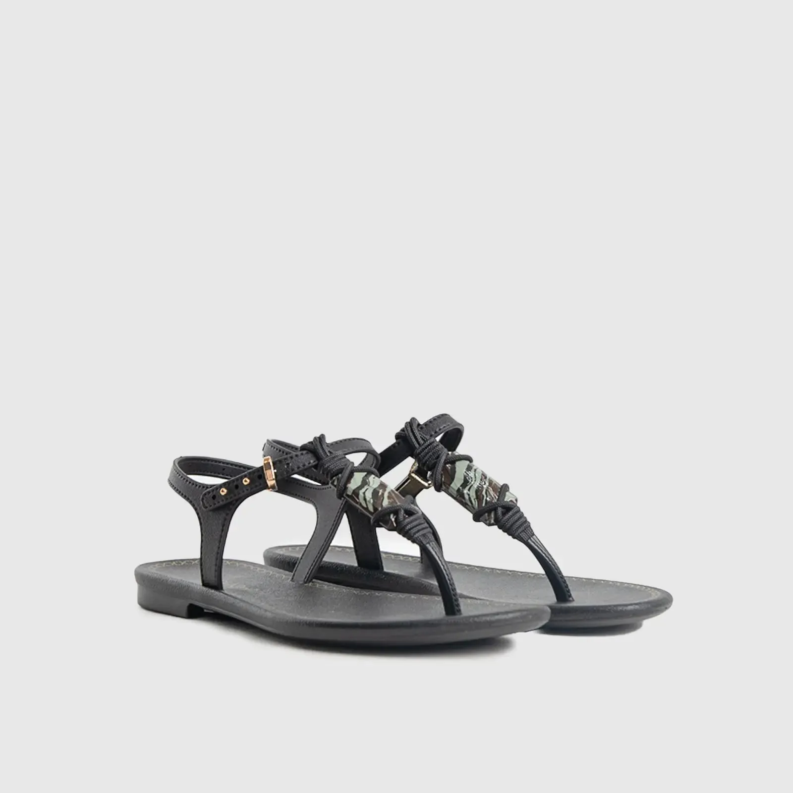 Grendha Cacau Rustica Sandal Black 18898