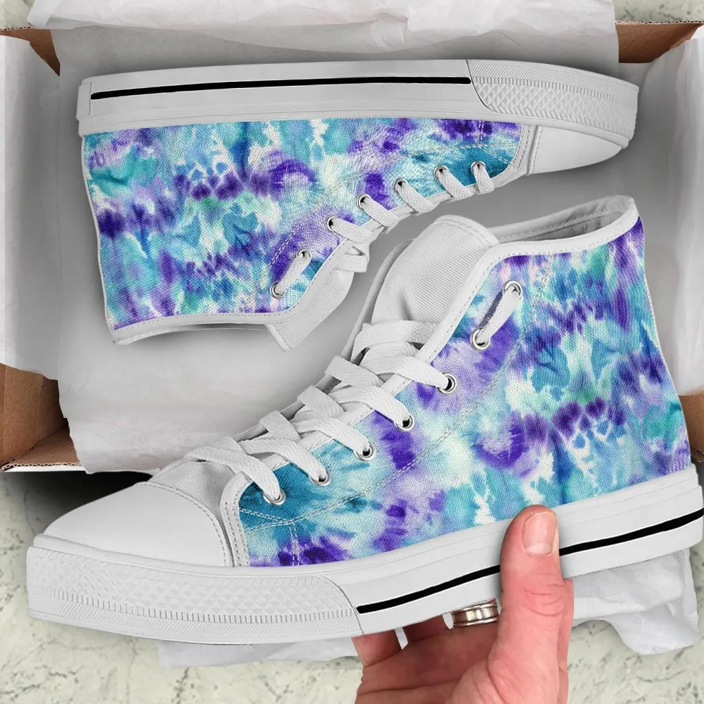 High Top Sneakers - Tie Dye Design #106 | Custom Shoes, Custom Sneakers, Customized Sneakers, Canvas Sneakers, Cool Shoes, Unique Shoes