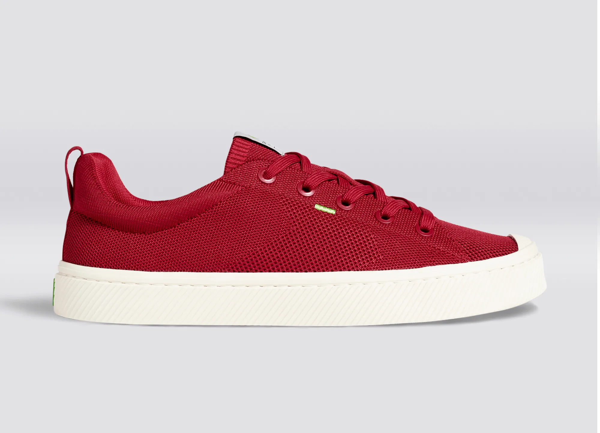 IBI Low Raw Red Knit Sneaker Women