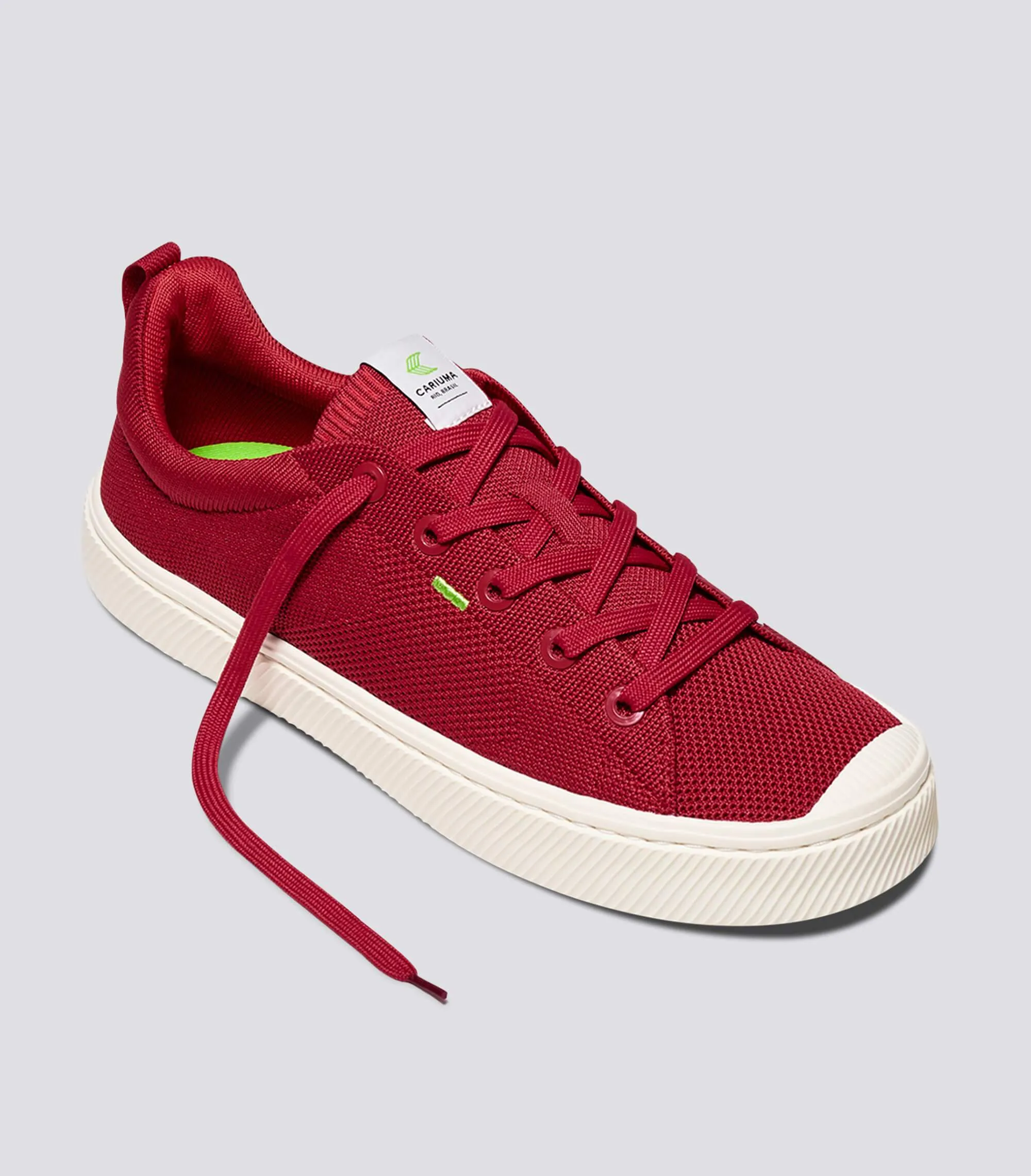 IBI Low Raw Red Knit Sneaker Women