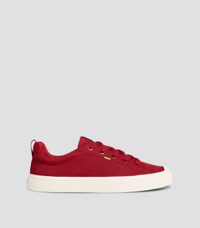 IBI Low Raw Red Knit Sneaker Women