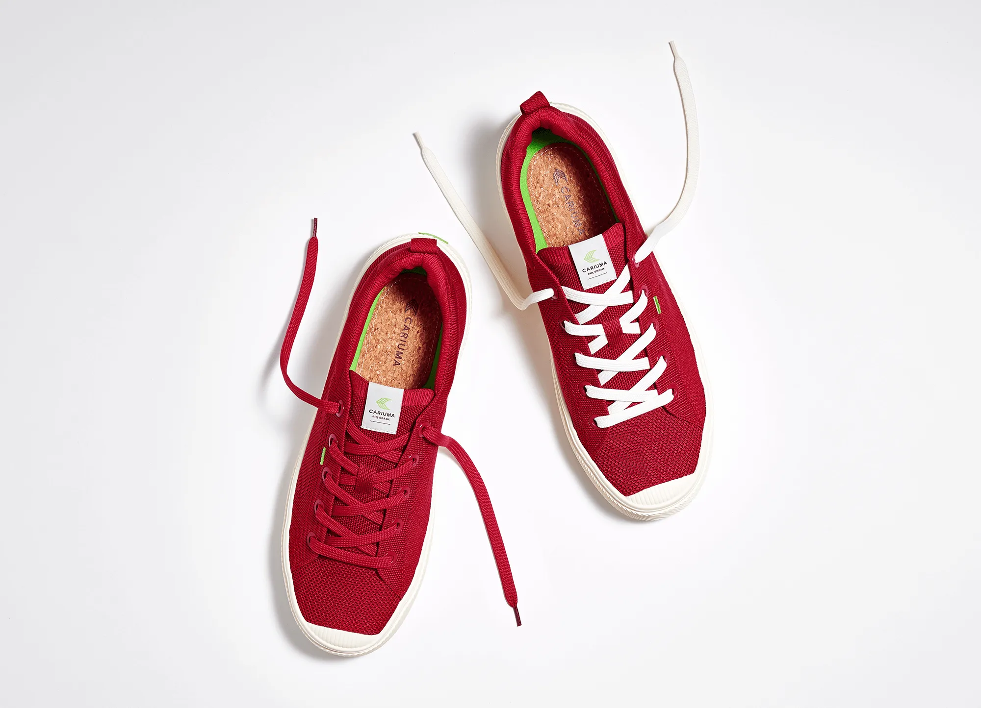 IBI Low Raw Red Knit Sneaker Women
