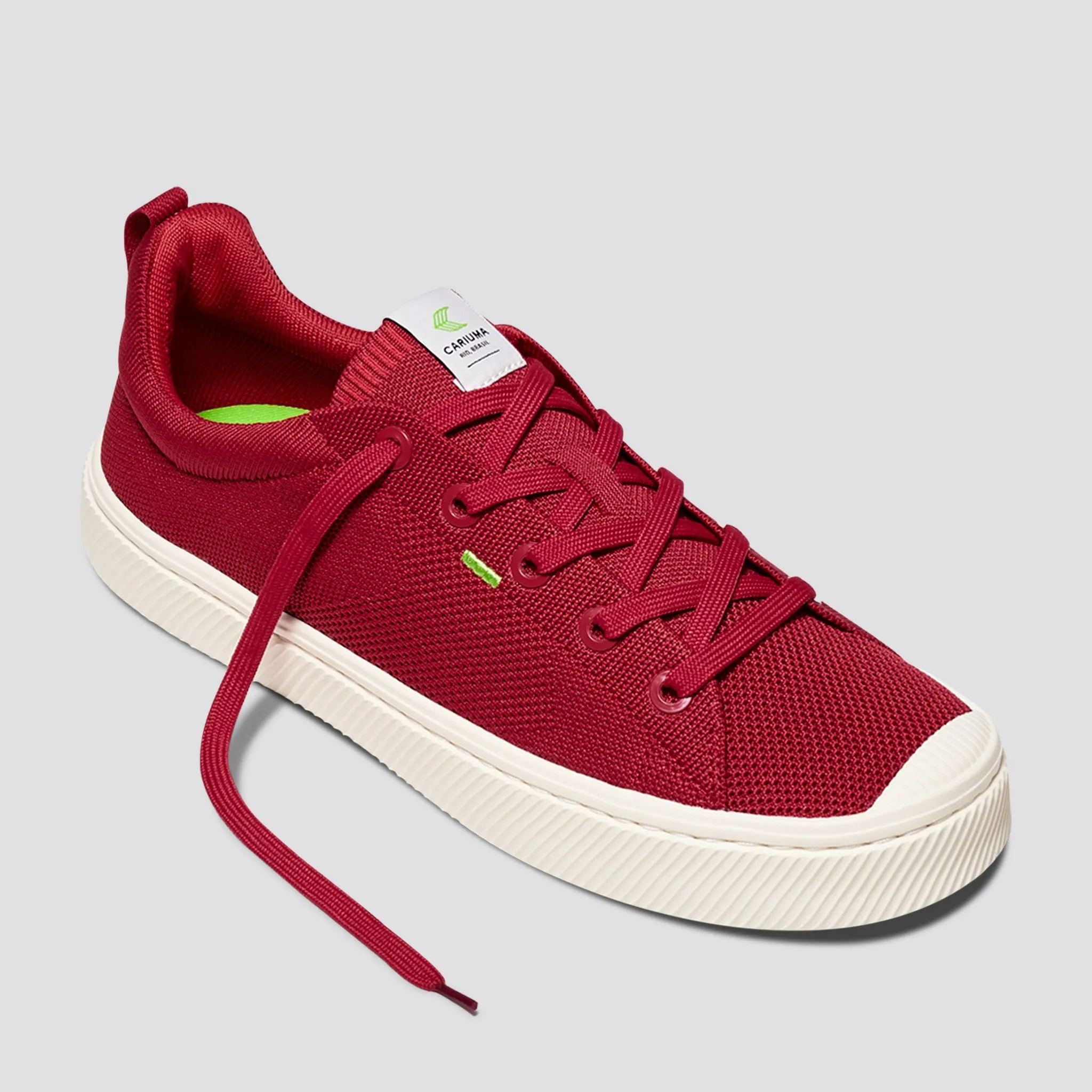 IBI Low Raw Red Knit Sneaker Women