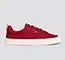 IBI Low Raw Red Knit Sneaker Women