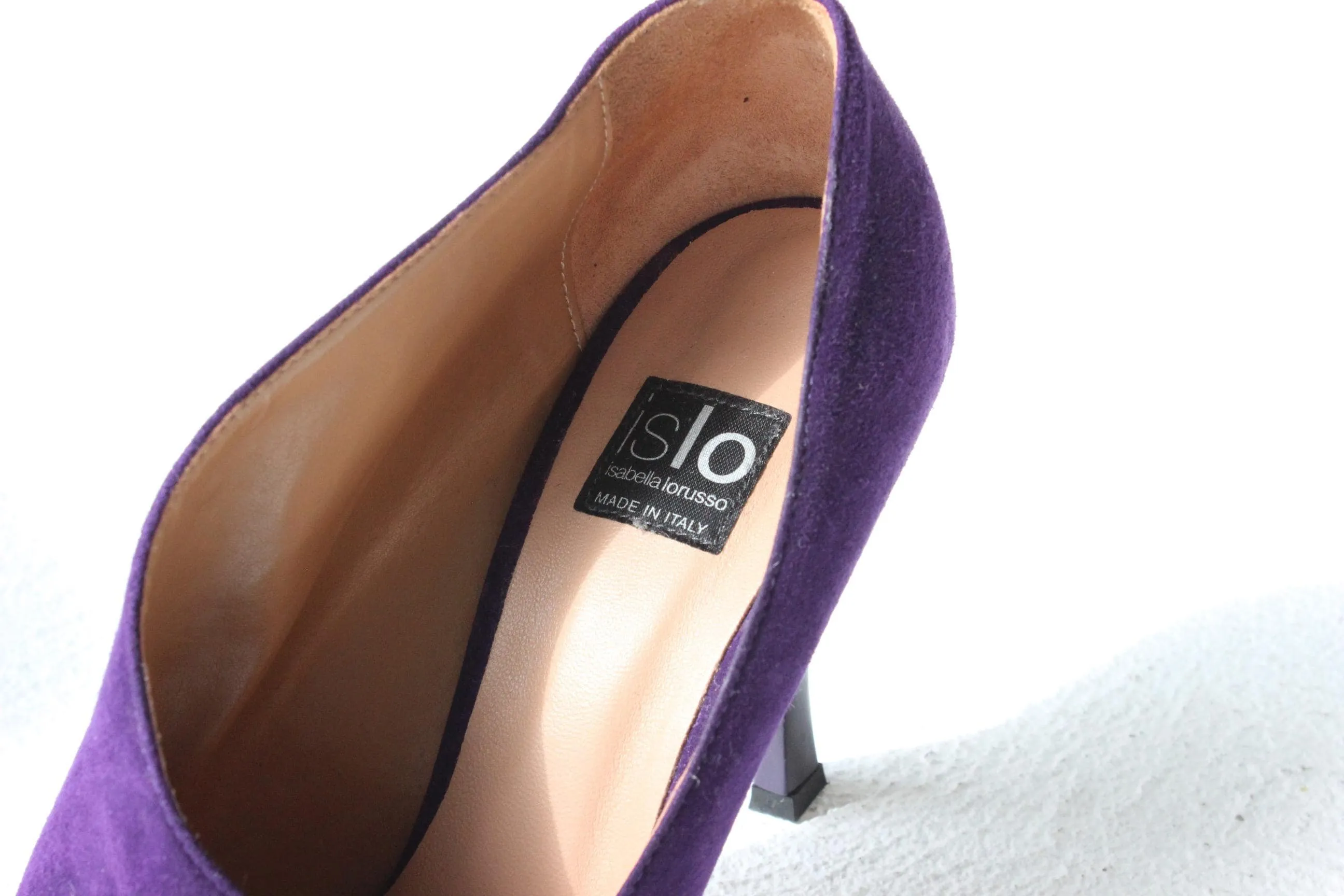 Italian Made Premium Purple Suede Pumps ~ Euro 40