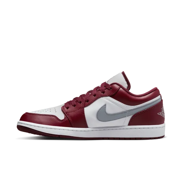 Jordan - Men - Air Jordan 1 Low - Cherrywood Red/Grey/White