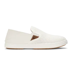 OluKai Women's Pehuea Slip Ons- Bright White
