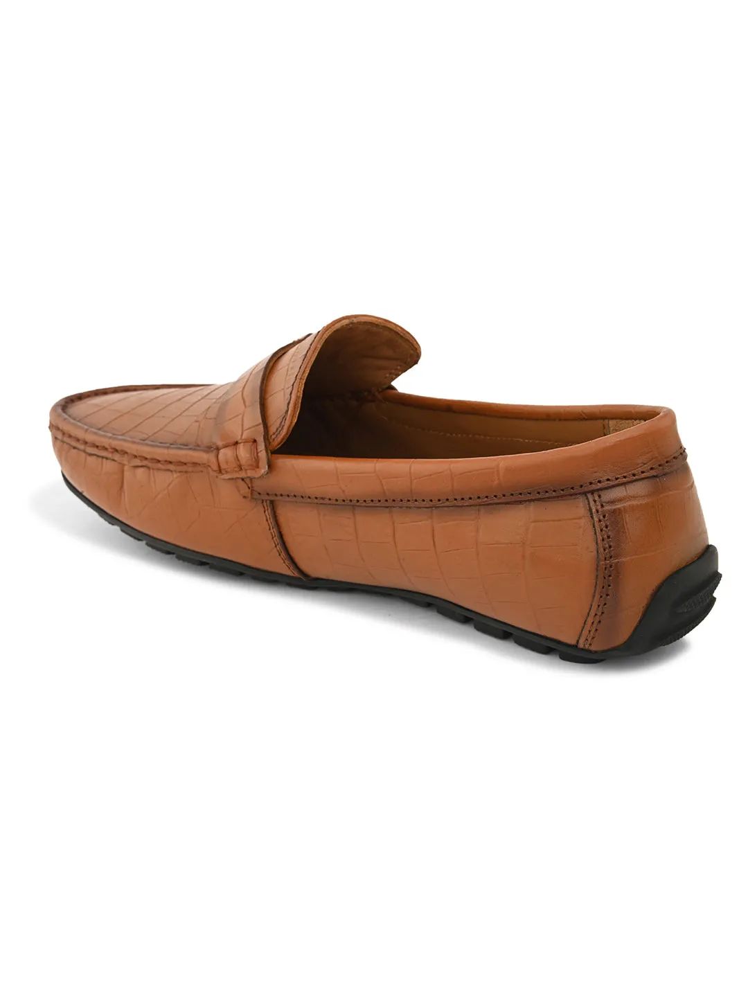 PELLE ALBERO Men Tan Slip-On Loafer