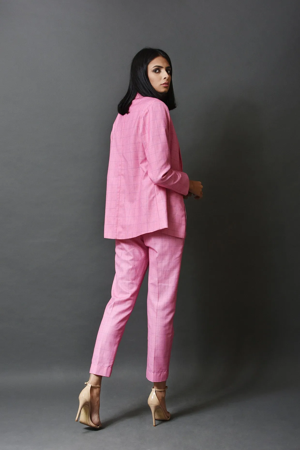 Pink Check Pants