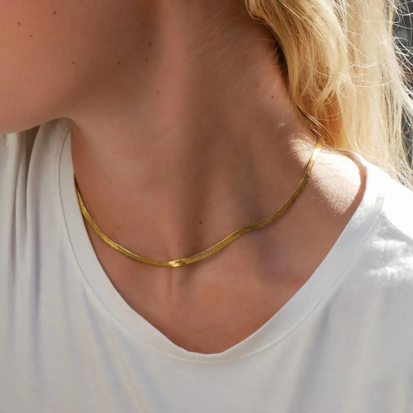 Snake chain necklace