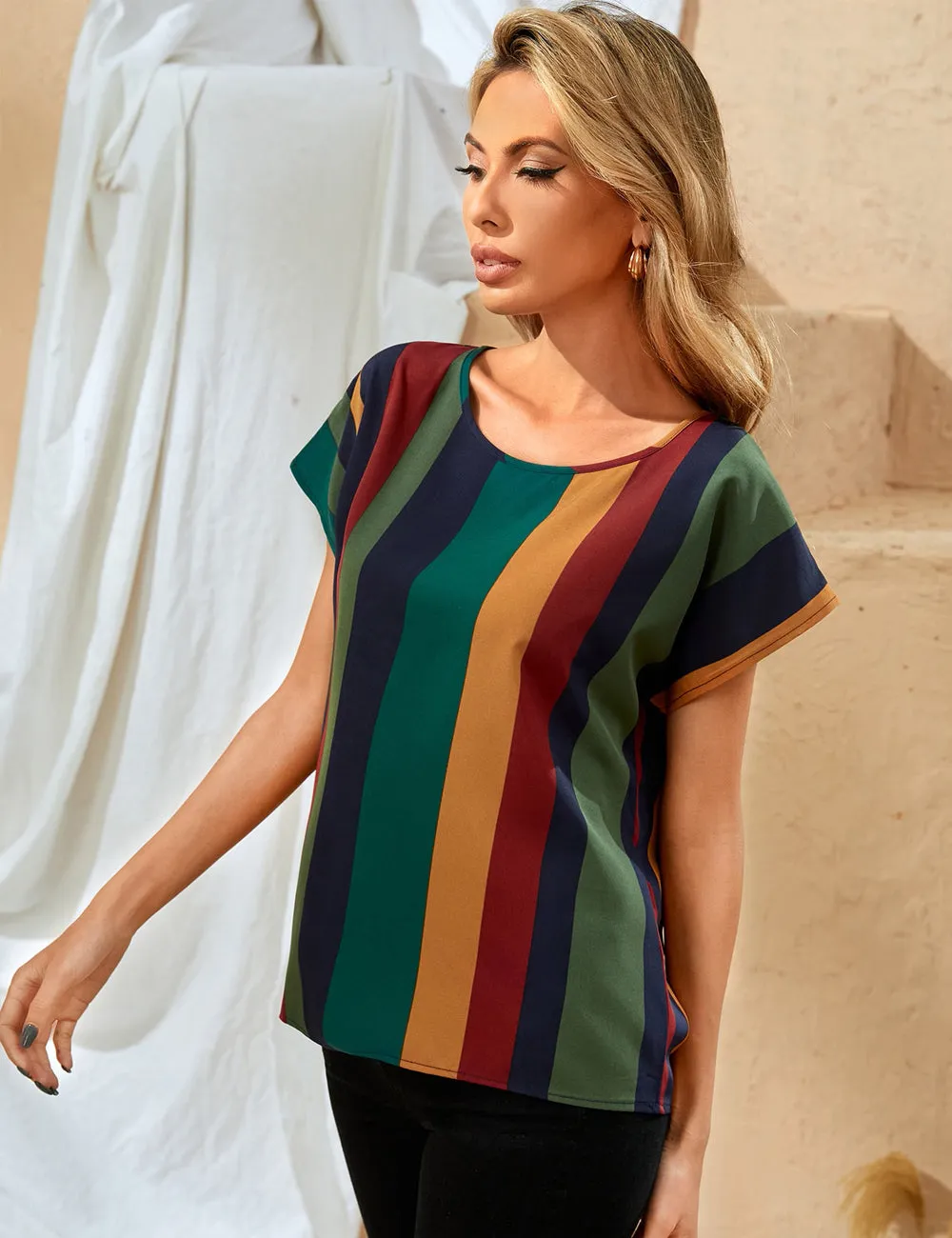 Stylish Colorfull Beam & Tree Leaf Tops Combo For Women & Girls(Pack Of 2 Pcs)