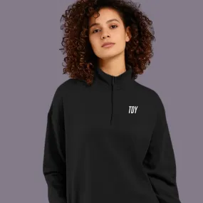 Stylish TDY Crop Jumper With Drawstring