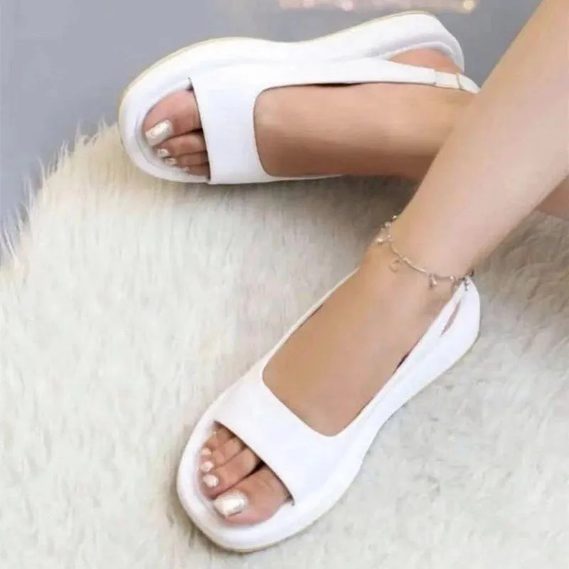 Summer slip on flat sandals comfortable walking sandals