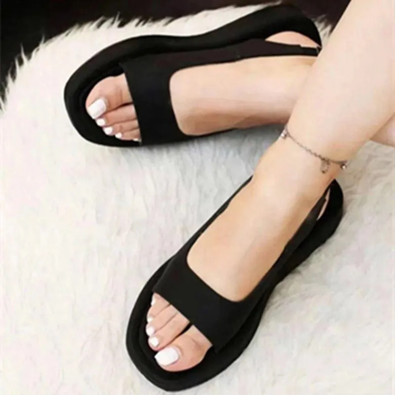 Summer slip on flat sandals comfortable walking sandals