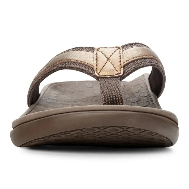 Vionic Women's Tide II Flip Flops- Bronze