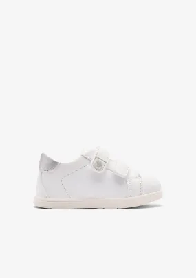 White Double Strap Respectful Sneakers
