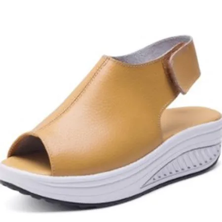 Women's mesh platform sneakers sandals soft comfy walking slip on sandals