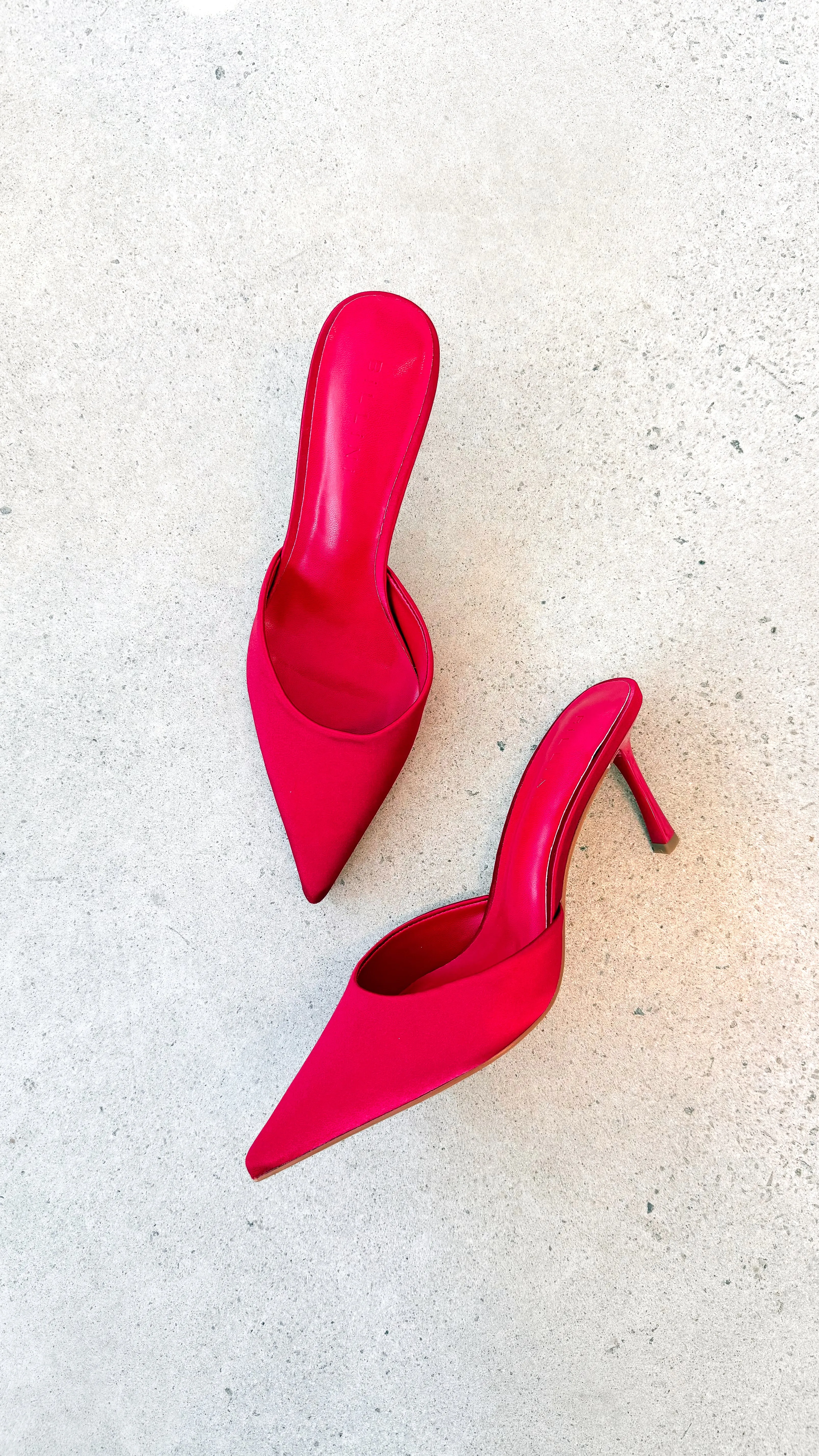 Xayden Heels - Saffron Satin