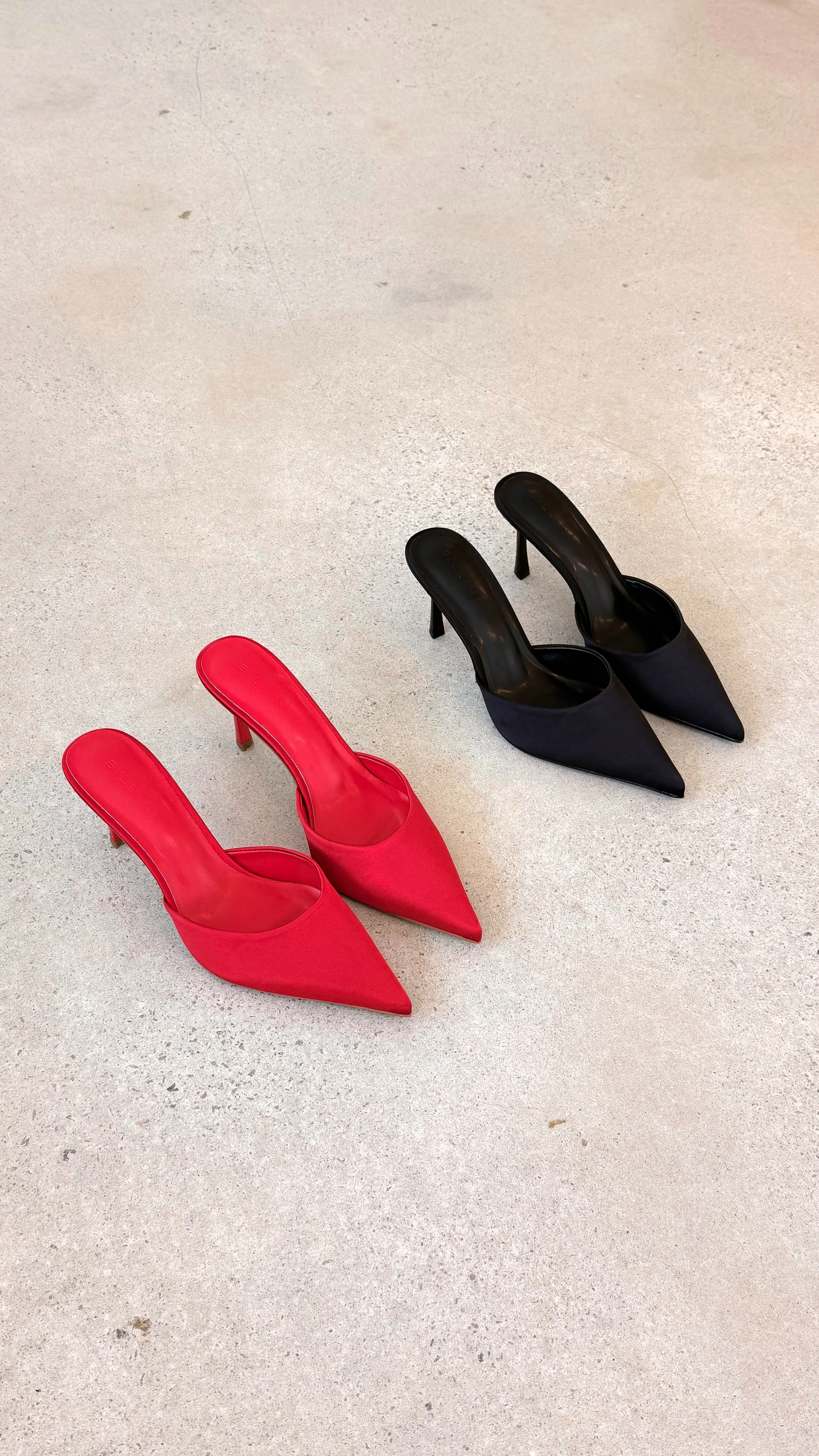 Xayden Heels - Saffron Satin