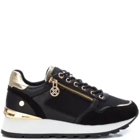 XTI Black & Gold Sneakers